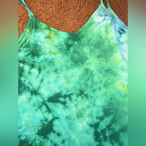 🌿Organic🌀Reiki Infused Psychedelic Tie Dye Jungmaven Hemp Sespe Short Romper - Picture 7 of 11